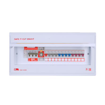 ชุดตู้คอนซูมเมอร์ 12 ช่อง เบรคเกอร์กันดูด 63 แอมป์ เซฟ-ที-คัท สมาร์ท รุ่น PREMIER SURGE_0